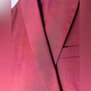 Burgundy suit